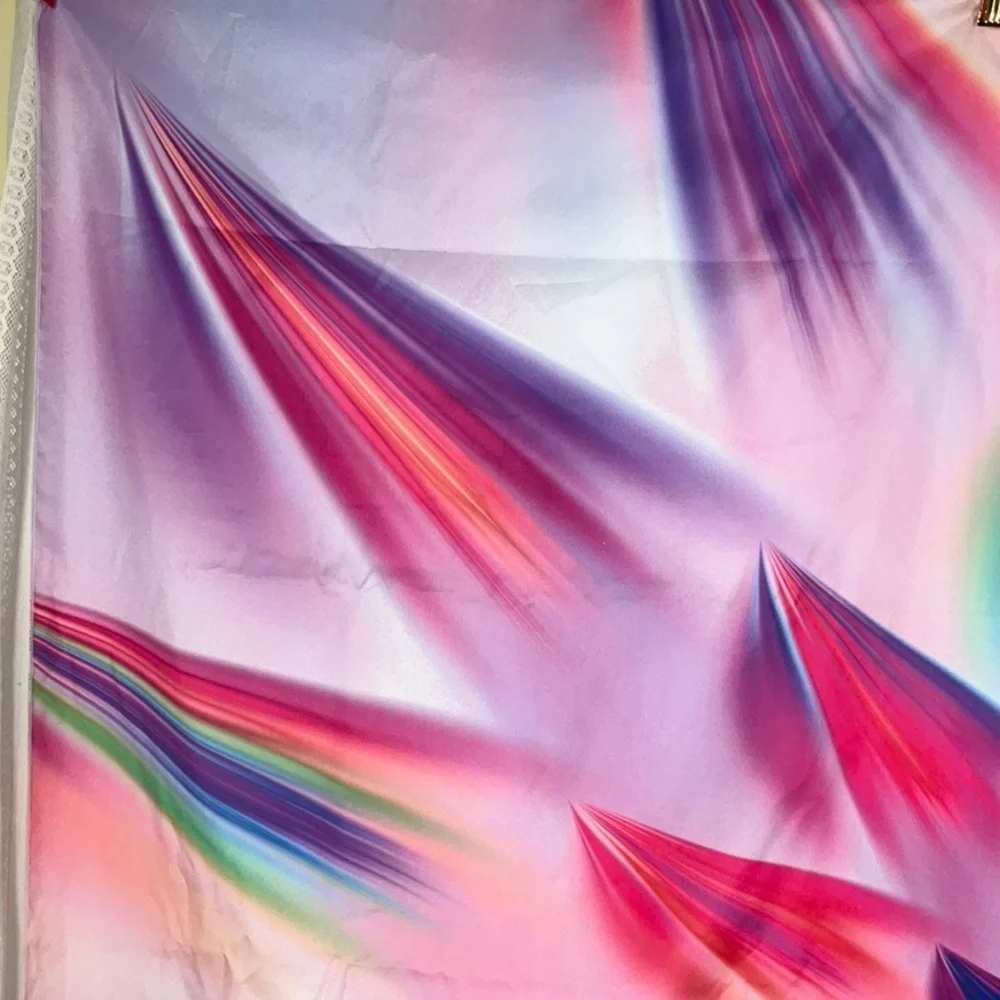 Vibrant Fractal Flower/Starburst Tapestry